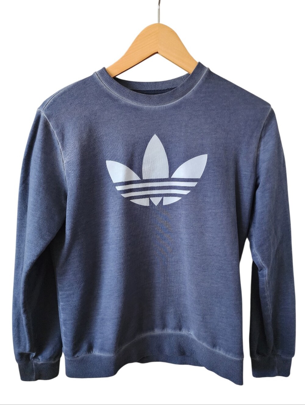 Adidas Trefoil Indigo/Navy Crewneck Pullover Sweater